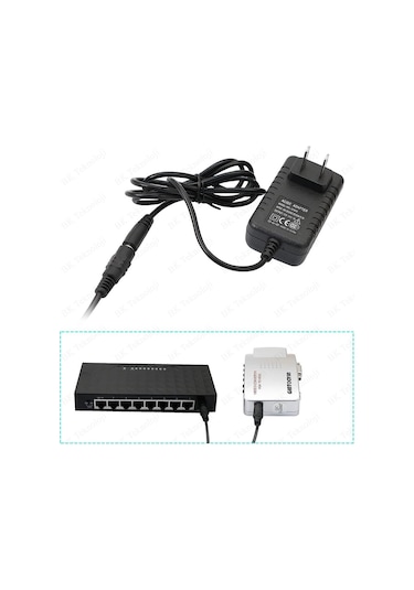 Dc Güç 5.5x2.1mm 1 Dişi-2 Erkek Jack Kablo Çoklayıcı