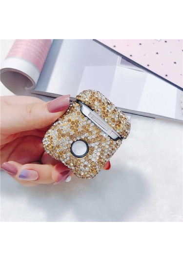 Noktaks - Airpods Uyumlu Airpods - Kılıf Diamond Silikon Kılıf - No3