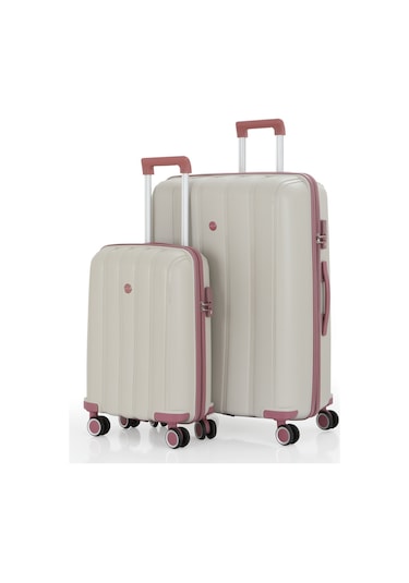Mçs Polipropilen 2li Valiz Seti Büyük & Kabin V305 S21yy1000077-set 00434 2'li Set Çok Renkli