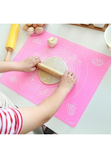 Silikon Hamur Açma Matı Ölçekli 40X50 Cm.