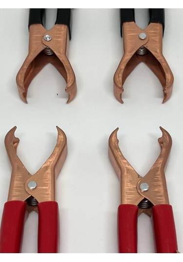 Mini Akü Takviye Pensesi Bakır Kaplama Maşa 2 Artı 2 Eksi Set