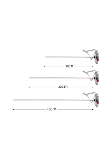 Kızartma, Yemek Pişirme, Hindi, Gıda, Süt İçin Tencere Klipsli 40cm Uzun Kök Paslanmaz Çelik Termometre