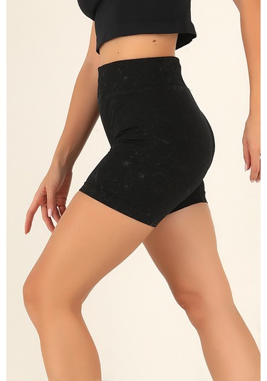 Doremi Seamless Normal Bel Kısa Kadın Tayt siyah