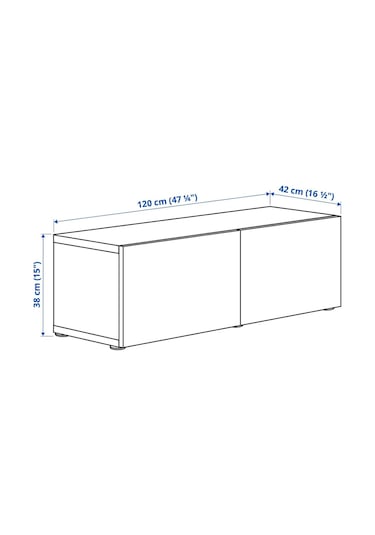 Raf Ünitesi, Beyaz, 120x40x38 Cm, Lappvıken Beyaz