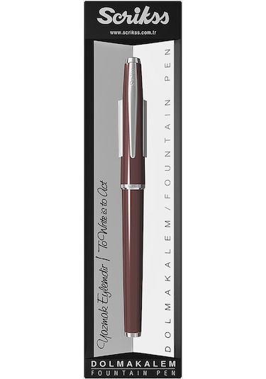 Scrikss 33 Dolma Kalem  Bordo