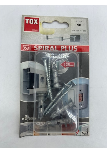 Tox Gd 37-4 Spiral Plus Vidalı Alçıpan Dübeli 4 Adet