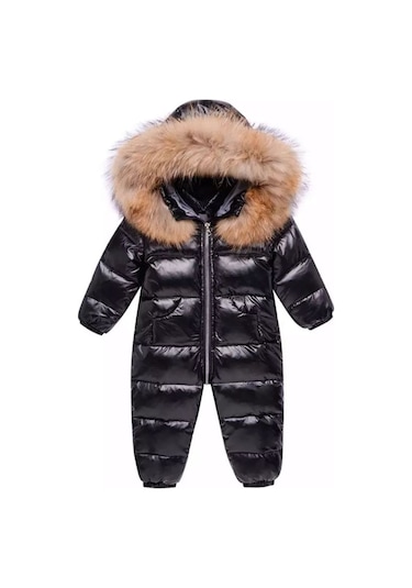 Modavals Kürklü Unısex Çocuk Kozmomont / Astronot Tulum Çok Renkli