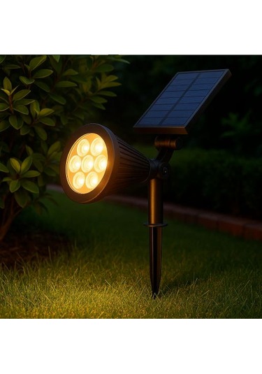 Zmr 10 Watt Amber Solar Kazıklı Bahçe Aydınlatma 1 ADET