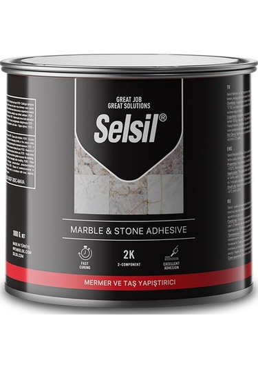 Selsil Çift Komponentli Mermer Ve Granit Yapıştırıcı 250 Gr.