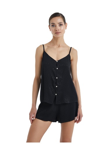 Kadın Pijama Üstü 60361 - Siyah Siyah