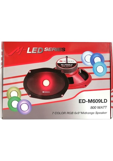 Edison Ed M609ld 7 Renkli Rgb Işıklı Oval Midrange Kumandalı 800w Maksimum 120w Rms