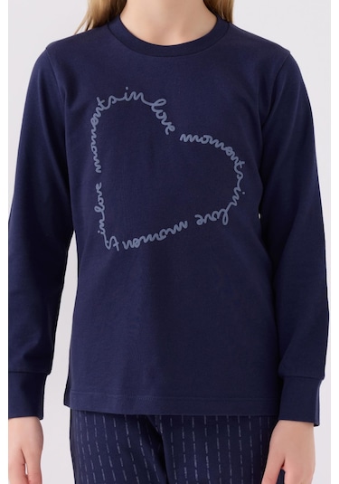 Arnetta 3050 Kız Çocuk Love Uzun Kol Pijama Takım 001