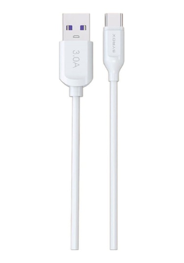 Syrox C111 2 Metre Type-C Girişli 18W 3.0A Hızlı Şarj Ve Data Kablosu Syrox