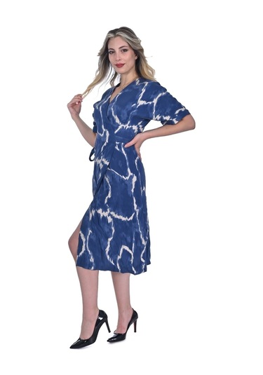 Modatalika Midi Boy Desenli Kadın Elbise 001