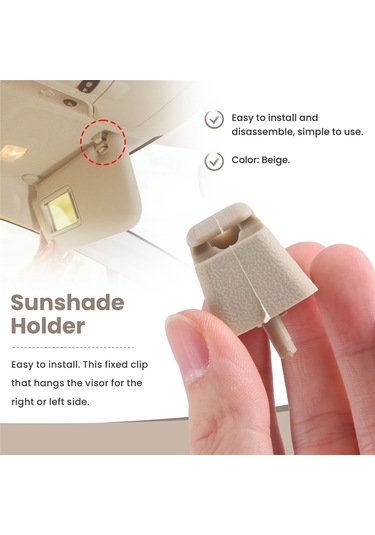 Bej Güneşlik Tutucu Sabitleme Klipsi Tutucu Askısı Vauxhall Corsa Astra Vectra Tıgra Vıvaro İçin