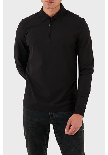 Tommy Hilfiger Erkek Polo Yaka Sweat Mw0mw44244 Bds Siyah Siyah Tommy Hilfiger Erkek Polo Yaka Sweat Mw0mw44244 Bds Siyah Siyah