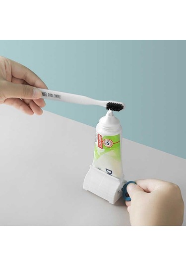 2 Adet Çevirmeli Diş Macunu Sıkacağı Sıkma Makine Banyo Aksesuar Diğer