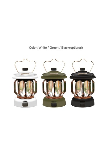 Reedark Usb Şarjlı 5800mah Kamp Feneri - 3 Renk Sıcaklığı, Taşınabilir Şarj Aleti Yeşil