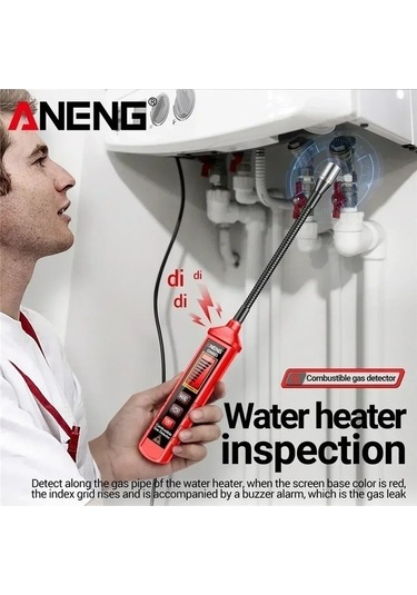 Trendooze Aneng Gn803 Metan Kaçak Dedektörü - Portatif Gaz Test Cihazı - Metan Alarm Sistemi
