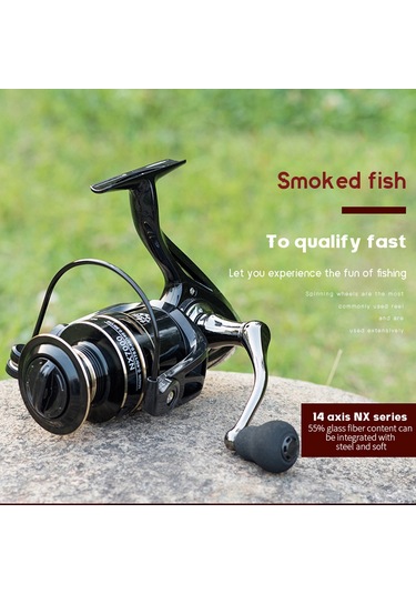 Yuntech01 Metal Nx Serisi Olta Makinesi - 14 Rulmanlı, Konforlu Tutuş, Deniz/su Sporu, 5.2:1 Hız Oranı Nx2000-7000 Seçenekli