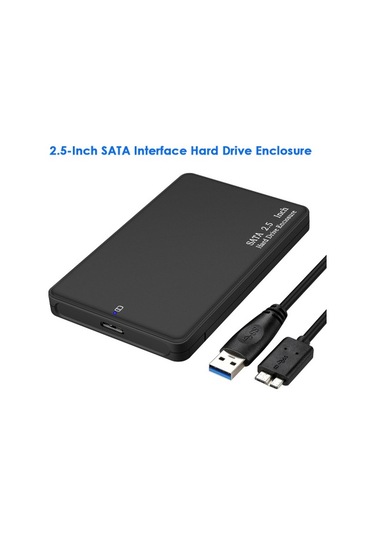 2,5 İnç Sata Hdd/ssd Harici Sabit Disk Kutusu Usb 3.0 Sabit Disk Muhafazası Taşınabilir Aletsiz Yüksek Hızlı Sabit Disk Kutusu