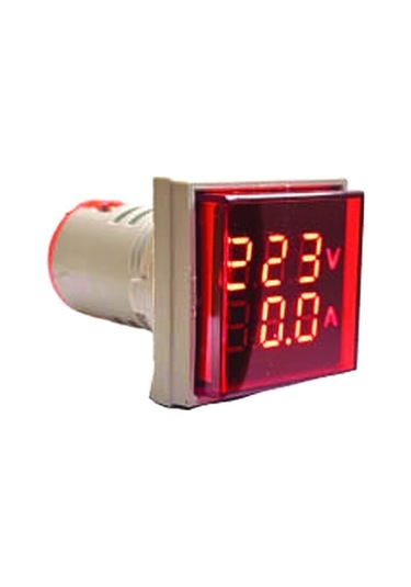 Voltampermetre 50-500v 0-100a Ac Kare Yeşil