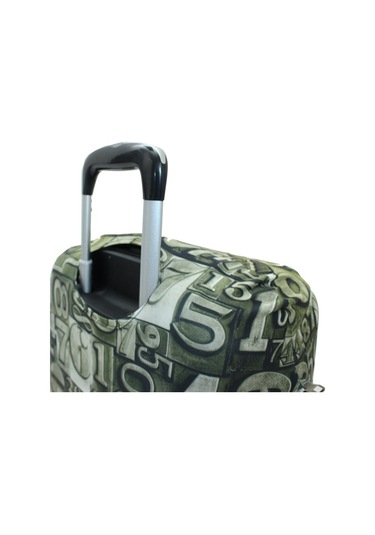 My Saraciye 09 Valiz Kılıfı, Bavul Kılıfı - Rakamlar 09 Çok Renkli