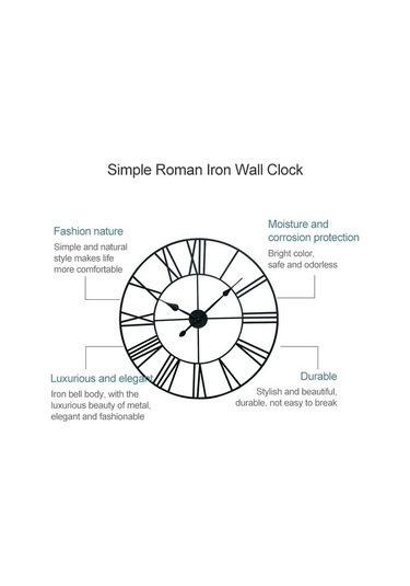 Goldenqian Dekoratif Duvar Saati Xg40yh ÇOk Renkli