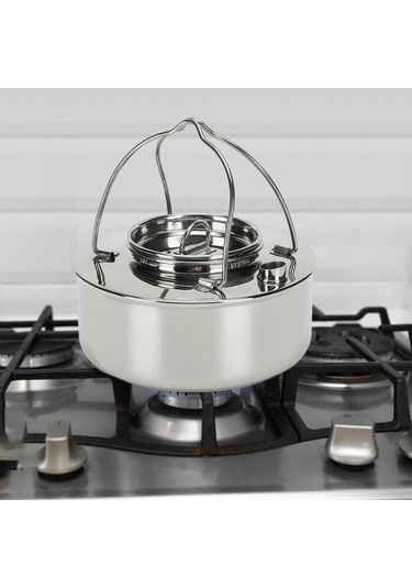 Suntek Kamp Su Isıtıcısı Çaydanlık Kamp Tencere Açık Rv Gri