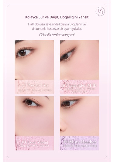 Dasique Karıştırılabilir Renklere Sahip 4 Lü Allık Paleti Blending Mood Cheek 02 Cool Blending 02 Cool Blending