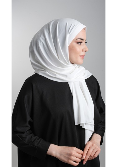 Krem Pratik Hazır Geçmeli Eşarp Sandy Kumaş Sade 1817_40 Çok Renkli