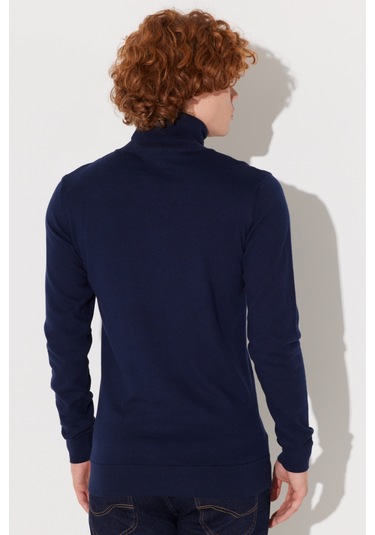 Lee Regular Fit Normal Kesim Pamuk Balıkçı Yaka Lacivert Tirko Kazak L83CKFHY Lacivert