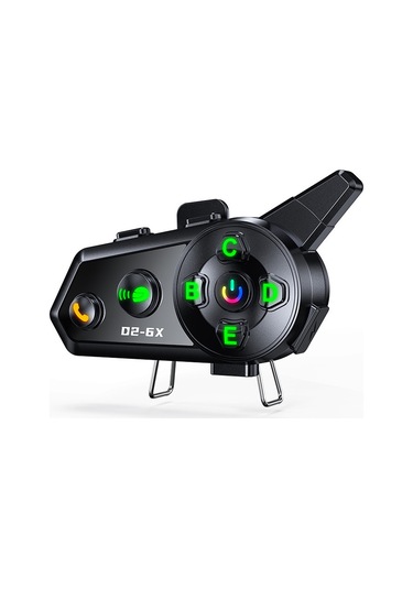 Xindoker Motosiklet Kask Bluetooth Kulaklığı, 6 Kişilik Konuşma, Su Ve Toz Dayanıklı, Müzik Paylaşımı, 2-in-1 Mikrofon, Tek Paket