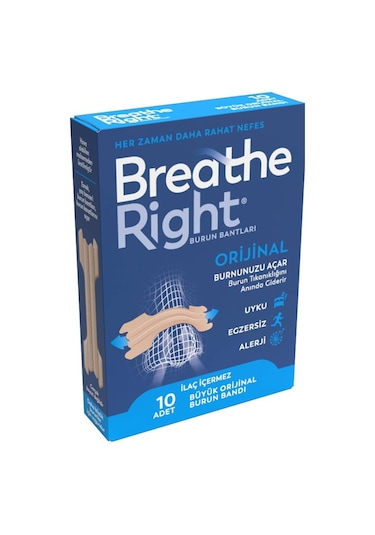 Breathe Right Burun Bandı Büyük Boy 6 x 10'lu