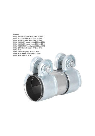 Reedark Stainless Steel Exhaust Pipe Clamp 38x90mm - Oem 8z0253141, Easy Installation, Corrosion Resistant For Multiple Models