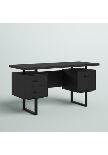Felicita Siyah Metal Çalışma Masası
