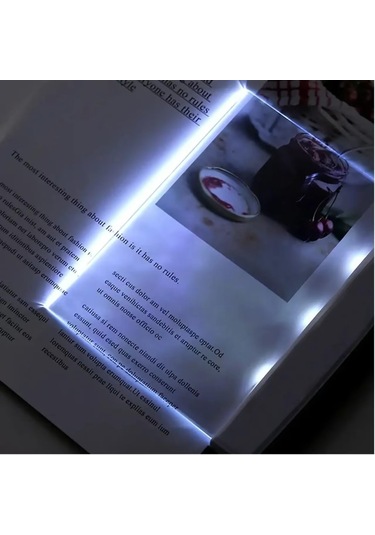6.7 5.7in Çok Fonksiyonlu Led Düz Panel Gece Görme Okuma Lambası, Geceleri Açık Kitap Sayfası Işığı, Geceleri Yatak Okumak İçin Düz Kitap Işığı Siyah Siyah