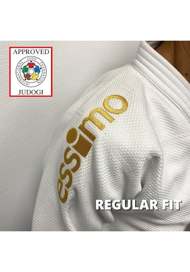 Essimo Ijf Onaylı Gold Judo Elbisesi Beyaz Judogi Beyaz
