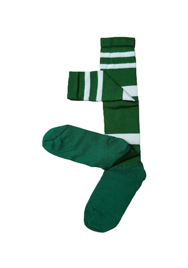 K18 Çocuk Garson Boy Futbol Tozluğu Parçalı Yeşil 7-10 Yaş K18-009 Yeşil