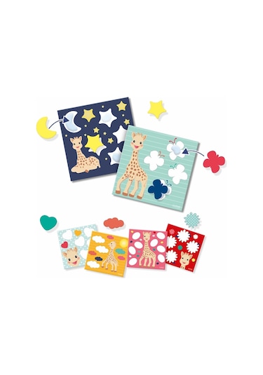 Ses Creative Sophie La Girafe - Şekilleri Yapıştırma