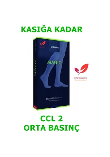Sigvaris Magic Diz Üstü Kasığa Kadar Varis Çorabı Mg-2 Orta Basınç (475625869)