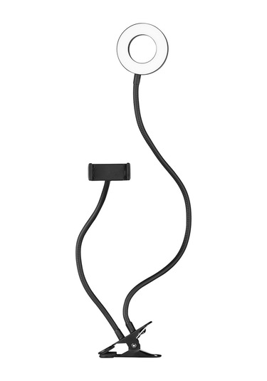 Andoer Webcam 3.5" Klipsli Mini Usb Işık Standı Siyah Siyah