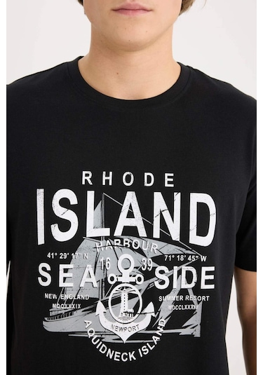 DeFacto %100 Pamuk Regular Fit Bisiklet Yaka Baskılı Kısa Kollu Tişört D9353AX25SPBK81 DeFacto %100 Pamuk Regular Fit Bisiklet Yaka Baskılı Kısa Kollu Tişört D9353AX25SPBK81