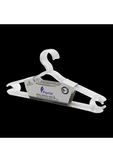 6 Parça Royal Kristal Elbise Askı 4767 Çok Renkli