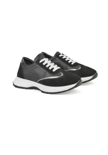 Ziya, Kadın Hakiki Deri Sneaker 1531050z26501005k Siyah 1531050z26501005k 000 Siyah