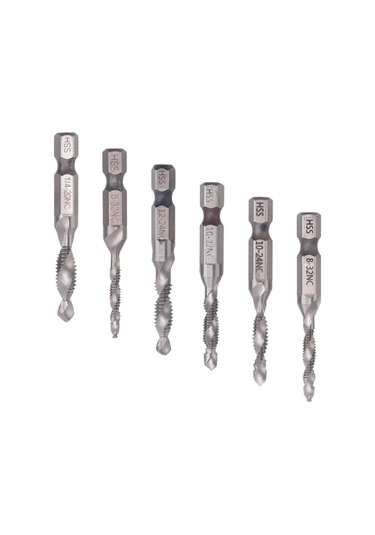 Parça Matkap Kılavuz Takımı Altıgen Şaftlı Sae Kombinasyon Matkap Ve Kılavuz Ucu Takımı