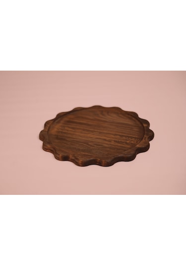 Fam Wood Art Büyük Boy Ahşap Sunumluk Ve Supla %100 Çam Kahverengi