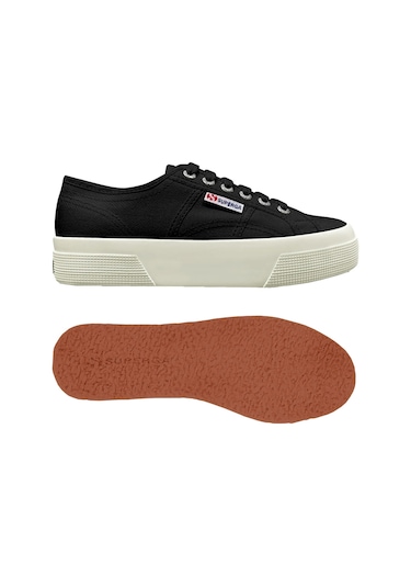 Superga 2740 Platform Kadın Siyah Sneaker S21384W-Adk-Sp Siyah