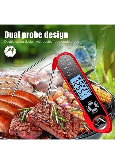 Dijital Et Termometresi - Kırmızı