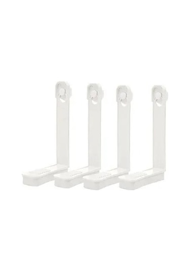 Uzun 4 Adet Beyaz-4 Adet/takım Panda Çarşaf Klip Çarşaf Kemer Raptiye Yatak Kaymaz Yorgan Kapakları Çarşaf Tutucular Tutucu Raptiye Klipleri Yatak